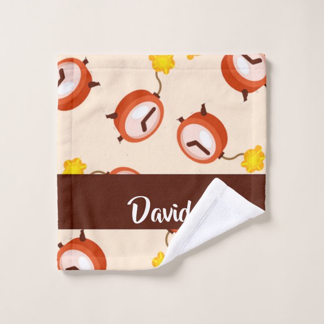 Toalha De Rosto Padrão da bomba-relógio (Pano de lavar)