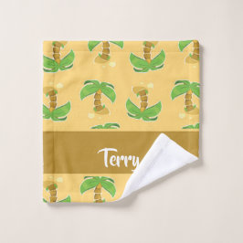 Toalha De Rosto Padrão de palmeiras tropicais