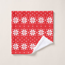 Toalha De Rosto Padrão Feliz Natal 5
