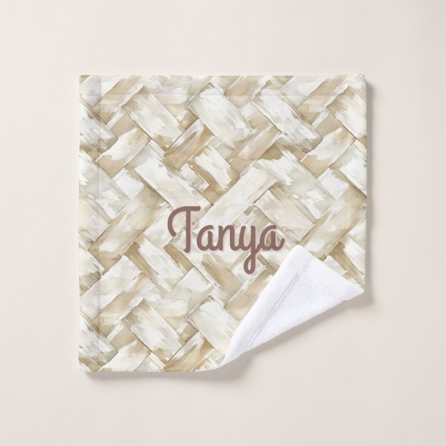 Toalha De Rosto Padrão Tecido | Fazer (Pano de lavar)