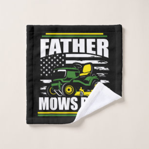 Toalha De Rosto Padre Mows Best Funny Lawn Mower American Flag Fa