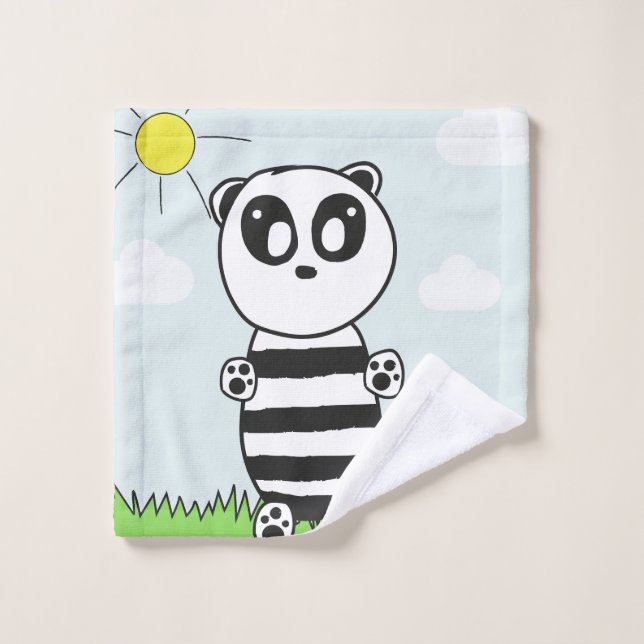 Toalha De Rosto Panda Kids (Pano de lavar)