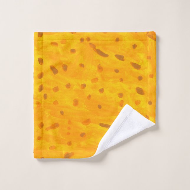 Toalha De Rosto Paninho de Lavagem Peixe Dourado (Pano de lavar)