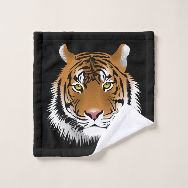 Toalha De Rosto Paninho de lavar rosto tigre (Pano de lavar)
