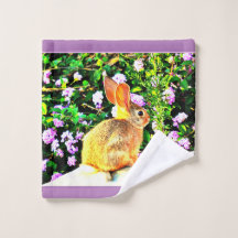 Pano da lavagem do coelhinho da Páscoa