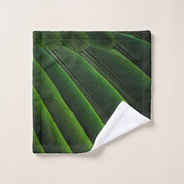 Toalha De Rosto Papel de parede 3D verde (Pano de lavar)