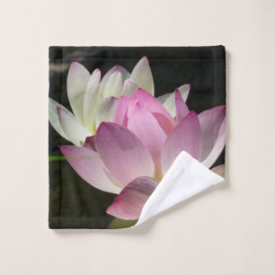 Toalha De Rosto Par de Flores de Lotus II