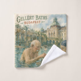 Toalha De Rosto Partida de xadrez Gellert Baths Budapeste Hungria