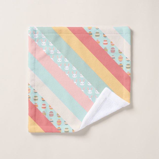 Toalha De Rosto Páscoas em coelhos e ovos (Pano de lavar)