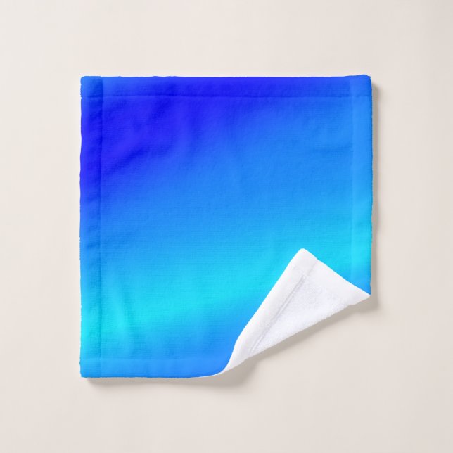 Toalha De Rosto Pastel abstrato de cor azul-ópera ombre (Pano de lavar)