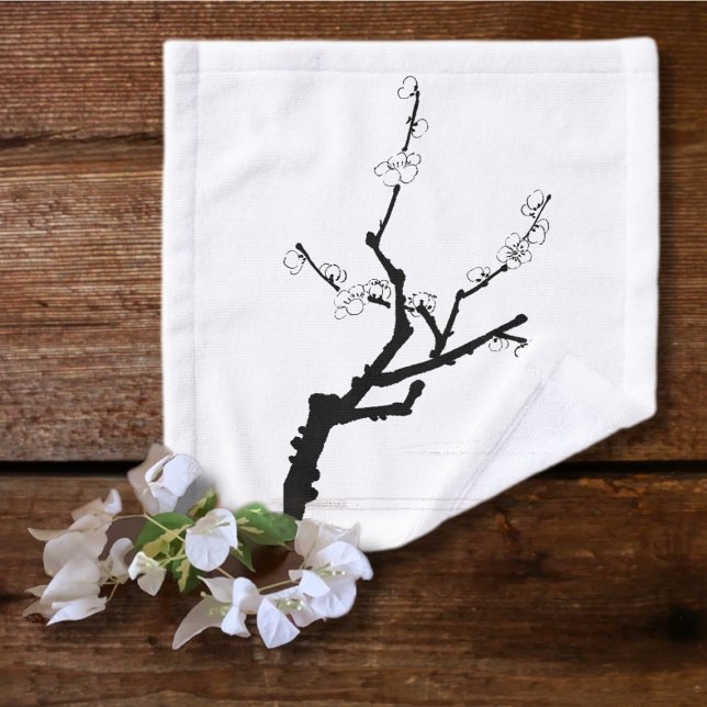 Toalha De Rosto Pequeno galho com flores (Criador carregado)