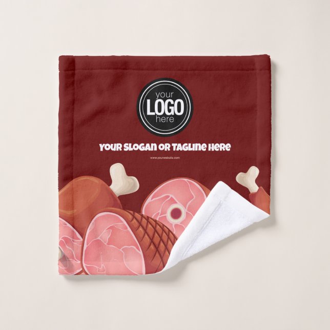 Toalha De Rosto Personalizar empresa | Compro Butcher (Pano de lavar)
