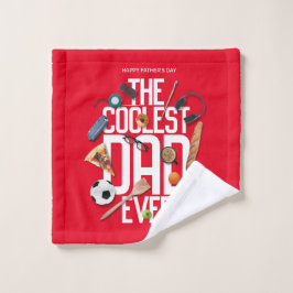Toalha De Rosto Personalize O Pai Mais Legal Do Mundo