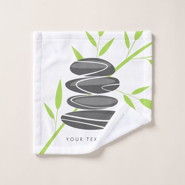 Toalha De Rosto Personalized spa & wellness wash cloth design (Pano de lavar)