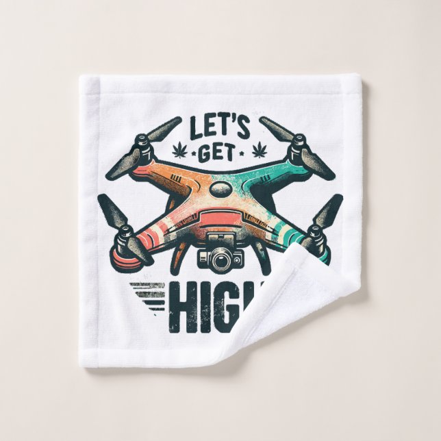 Toalha De Rosto Piloto Drone (Pano de lavar)