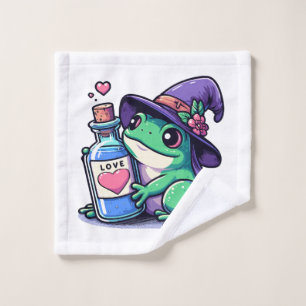 Toalha De Rosto Poção de amor kawaii de bruxa