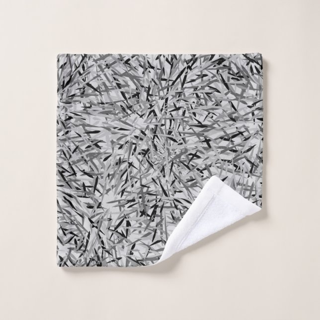 Toalha De Rosto Preto & pano moderno cinzento da lavagem do (Pano de lavar)