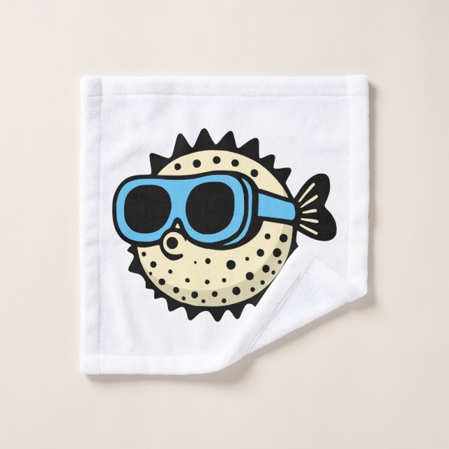 Toalha De Rosto Pufferfish (Pano de lavar)
