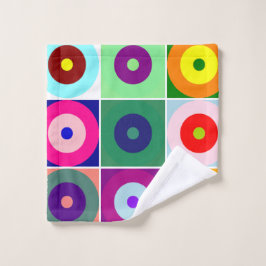 TOALHA DE ROSTO QUADROS COLORIDOS