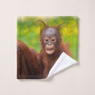 Toalha De Rosto Quirky Charm de um Bebê Orangutan