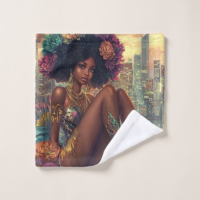 Toalha De Rosto Radiant City Goddess (Pano de lavar)