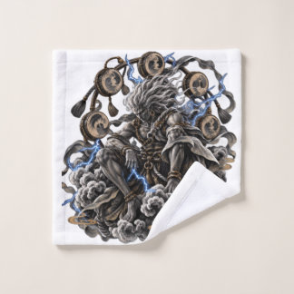 Toalha De Rosto Raijin Azul