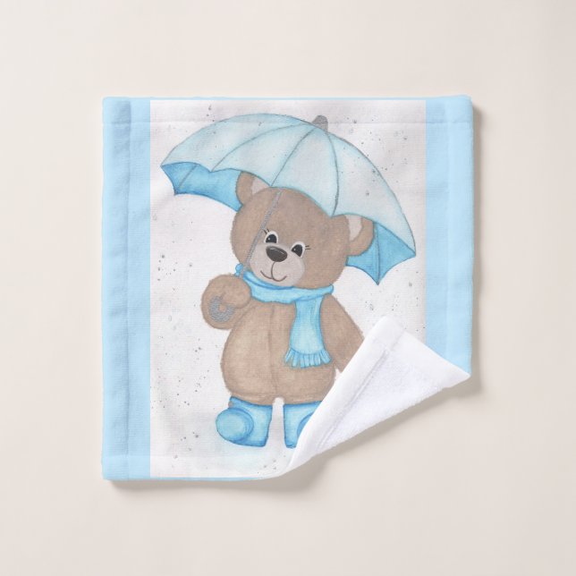 Toalha De Rosto Rainy Daze Teddy Bear (Pano de lavar)