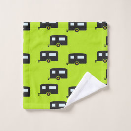 Toalha De Rosto Reboques de campismo a verde