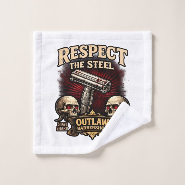 Toalha De Rosto Respect the Steel DE Washcloth (Pano de lavar)