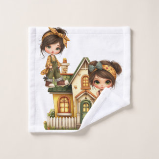 Toalha De Rosto Retro Girls Baby Blanket