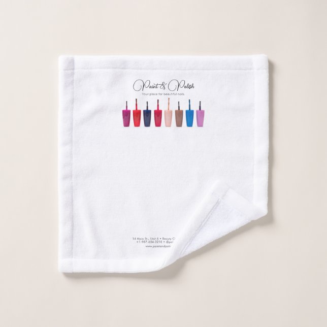 Toalha De Rosto Salão de pregas do conjunto de cores polonês (Pano de lavar)