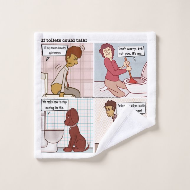 Toalha De Rosto Se Os Banheiros Pudessem Falar (Pano de lavar)
