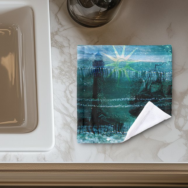 Toalha De Rosto Sea Green Vintage - Náutica (Criador carregado)