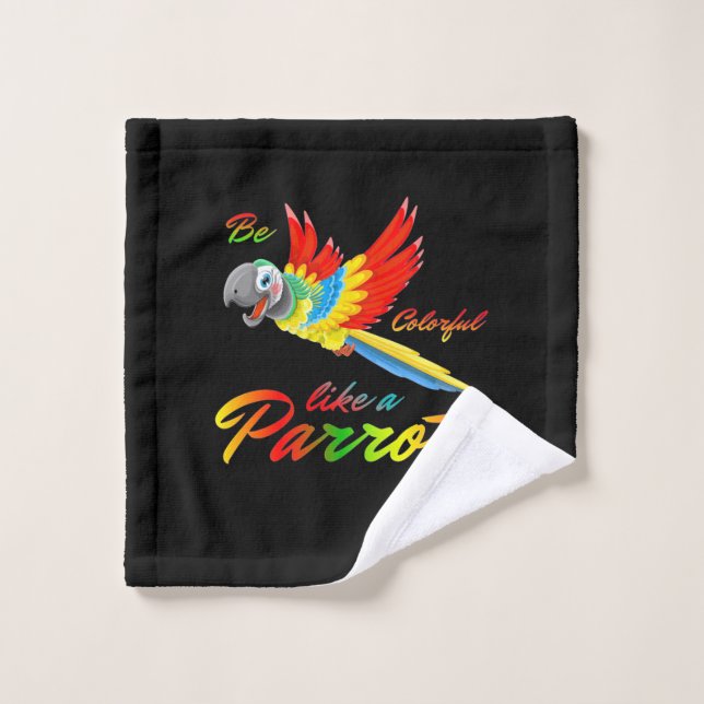 Toalha De Rosto Seja Colorida Como Um Papagaio (Pano de lavar)