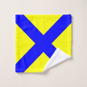 Toalha De Rosto símbolo alfabeto náutico marítimo, número cinco