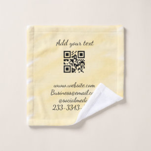 Toalha De Rosto simples código QR personalizado adicionar seu nome