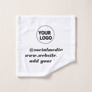 Toalha De Rosto simples e minimamente personalizado adicione o end