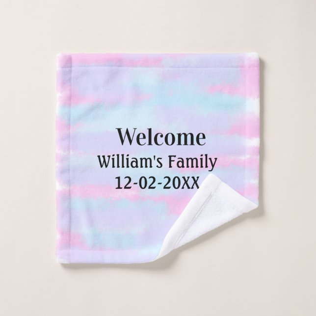 Toalha De Rosto simples logotipo monograma mínimo personalizado be (Pano de lavar)