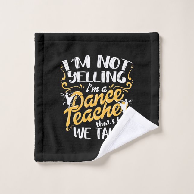 Toalha De Rosto Sou Professora De Dança (Pano de lavar)
