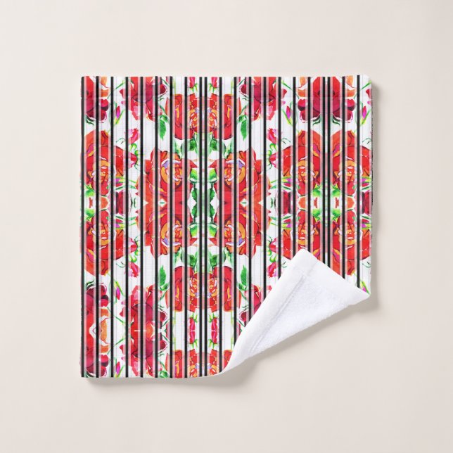 Toalha De Rosto Split image with two designs (Pano de lavar)