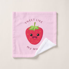 Toalha De Rosto Strawberry Wash Cloth
