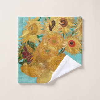 Toalha De Rosto Sunflowers, Post Impressionist Still Life Painting