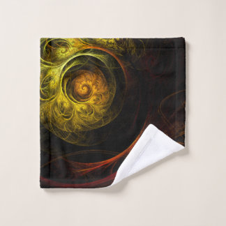 Toalha De Rosto Sunrise Floral Red Abstrato Art