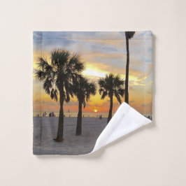 Toalha De Rosto Sunset da Praia do Golfo