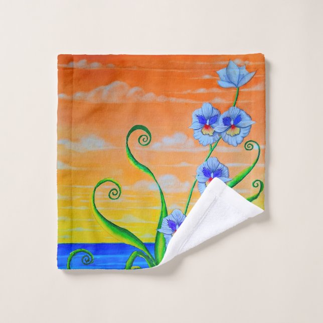 Toalha De Rosto Sunset Orquídeo (Pano de lavar)