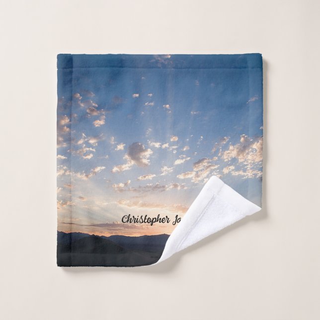 Toalha De Rosto Sunset Sky Personalizado (Pano de lavar)