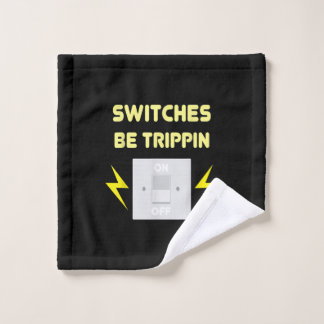 Toalha De Rosto Switches Be Trippin - Presente Eletrônico