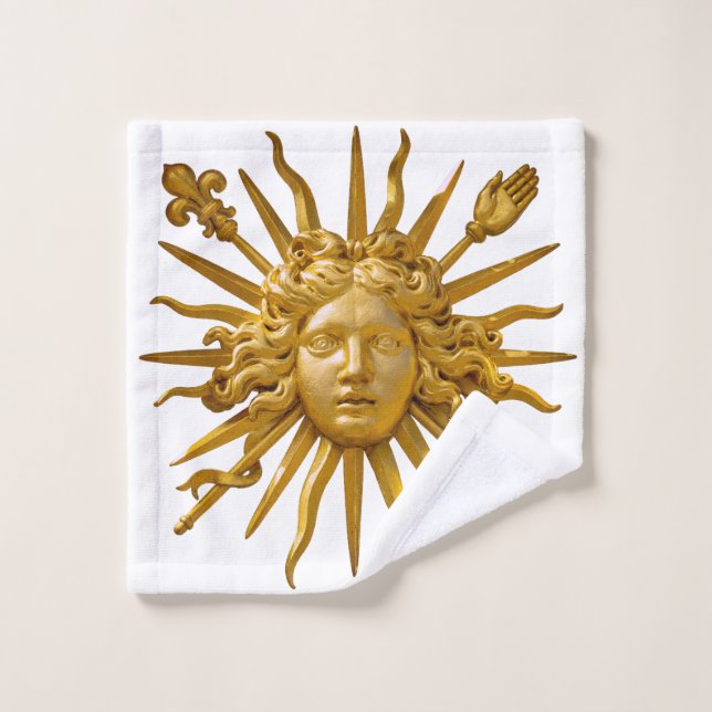 Toalha De Rosto Symbol of Louis XIV the Sun King (Pano de lavar)