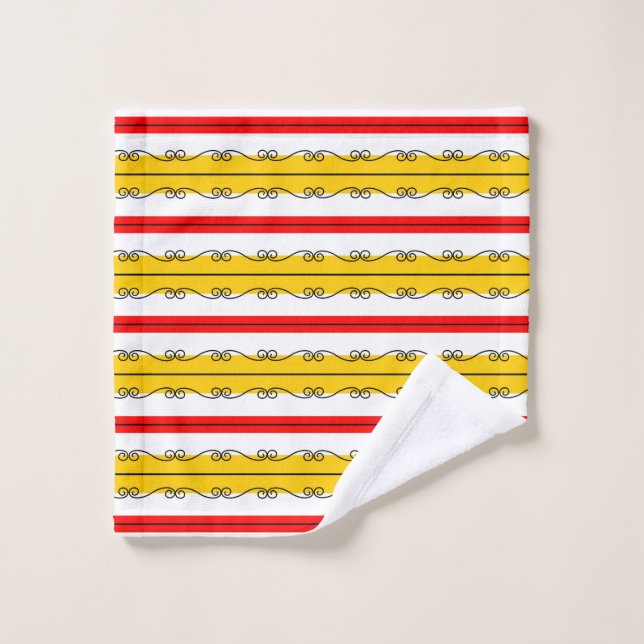 Toalha De Rosto Tecido de Stripe espanhol (Pano de lavar)