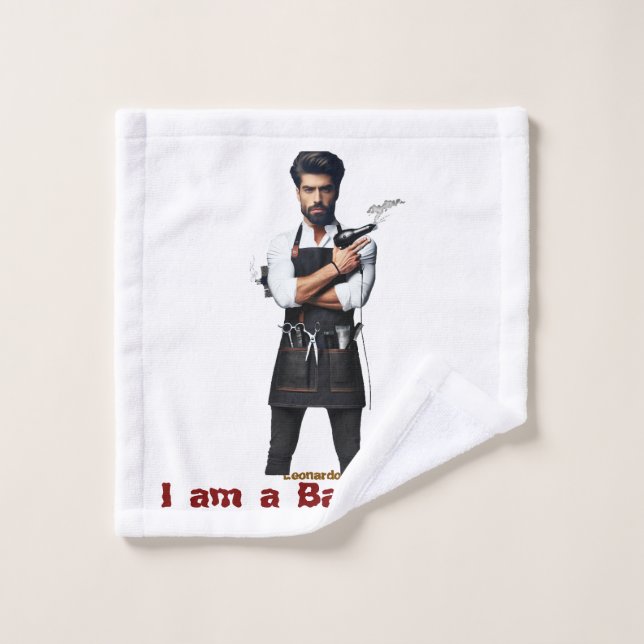 Toalha De Rosto tema Toel Barber personalizável (Pano de lavar)